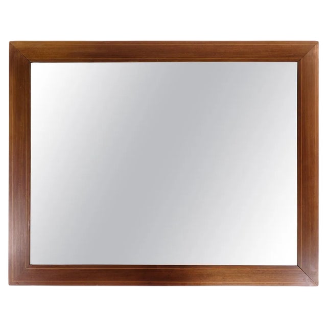 Marquetry Mahogany Mirror, 1910s For Sale