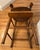 Farmhouse Antique Americana Farmhouse Style Youth / Childs Press Back High Chair 39" Tall For Sale - Image 3 of 11