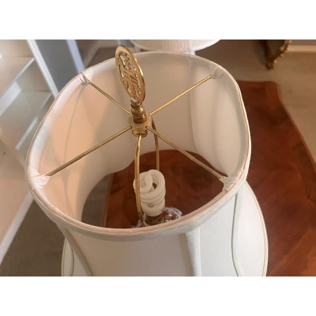 Chinoiserie 1980s Chinoiserie Porcelain Table Lamp For Sale - Image 3 of 3