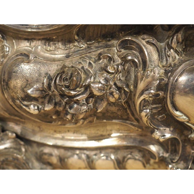 A Late 19th Century Silvered Bronze Jardiniere From France For Sale - Image 9 of 18