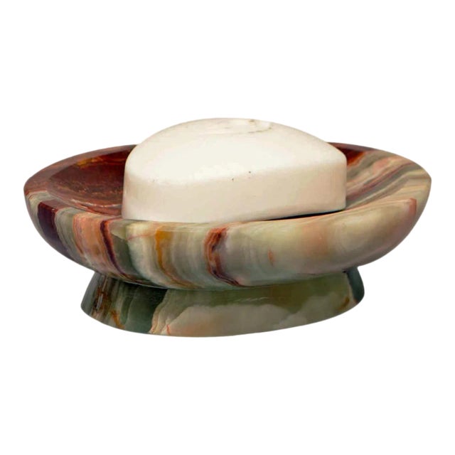 Green Onyx Soap Dish For Sale