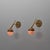 Metal Vintage Italian Brass and Opaline Glass Globe Wall Sconces, 1950s, Set of 2 For Sale - Image 7 of 11