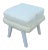Mid Century Modern Painted Ottoman Foot Stool For Sale