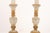 1940s Large Italian Gilt & Hand-Painted Candlestick Lamps For Sale - Image 11 of 12