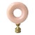 Vintage Glass & Brass Lamp Shade Finial Lampshade Topper For Sale
