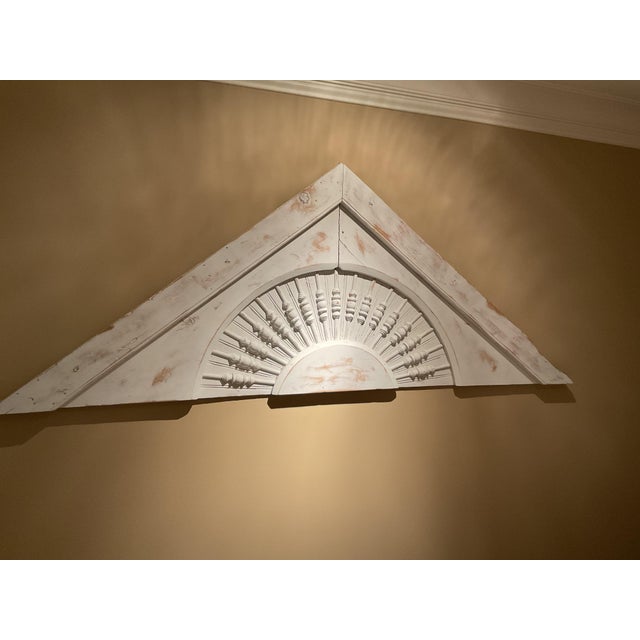 Farmhouse Antique Wood Pediment For Sale - Image 3 of 4