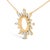 Haus of Brilliance 14K Yellow Gold Plated Sterling Silver 5/8 Cttw Diamond Open Starburst Pendant Necklace For Sale - Image 4 of 5
