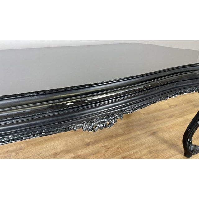 Black French Style Black Painted Desk For Sale - Image 8 of 15