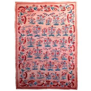 1950s, Handmade Vintage Romanian Bessarabian Kilim 5.4' X 8.1' For Sale