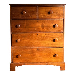 Antique Early 1800s Southern Neoclassical Walnut Chest For Sale