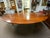 Large 20th century handcrafted hunt table with two drop leaf side, pad feet detail. Each drop leaf measures 212 inches....