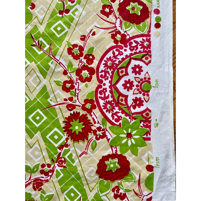 Chinoiserie Vintage Scalamandre Fabric Sample, 2’ For Sale - Image 3 of 8