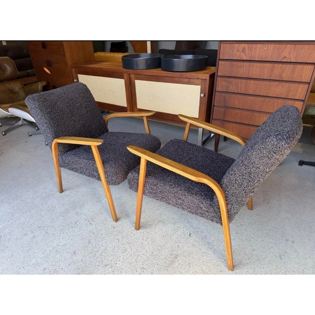 Gray Vintage Danish Lounge Chairs, Set of 2 For Sale - Image 8 of 18