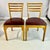 1940s Vintage Art Deco Italian Honey Stained Maple Back Slat Dining Chairs - Set of 6, After Gio Ponti For Sale - Image 10 of 13