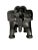 African Late 20th Century Solid Hand-Carved Wood Elephant Stool, Plant Stand / Side Table For Sale - Image 3 of 10
