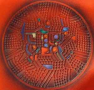 1990s Paul Maxwell "#724" Signed Fine Art Stencil Casting