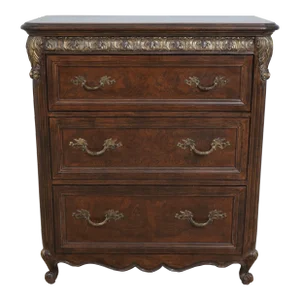Jeffco Continental Style Walnut Butlers Desk Chest