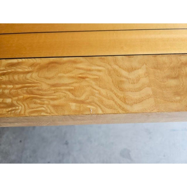 Contemporary 1990s Giorgio Collection Tamo Ash Expandable Dining Table For Sale - Image 3 of 14