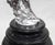 Impressive large silvered sculpture of the iconic Spirit of Ecstasy after the celebrated design by Charles Robinson Sykes...