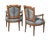 French Mid 20th Century Pair of French Louis XVI–Style Walnut Fauteuil Armchairs For Sale - Image 3 of 5