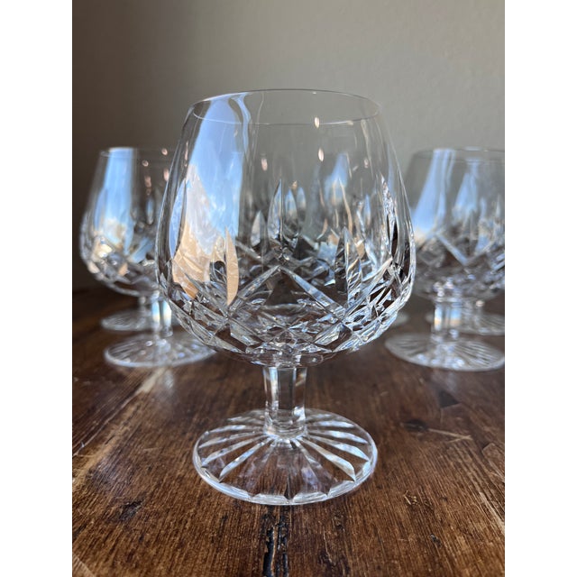 Contemporary Waterford Lismore Crystal Brandy Snifter Glasses - Set of 7 For Sale - Image 3 of 9