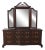 Thomasville Chippendale Style Mahogany Dresser W. Mirror For Sale