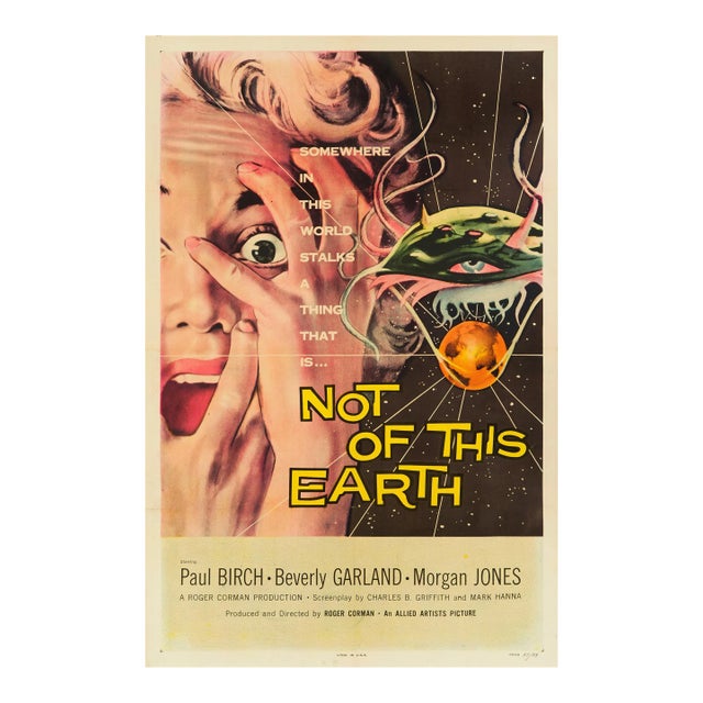 Not of This Earth Original US One Sheet Movie Poster by Albert Kallis, 1957 For Sale