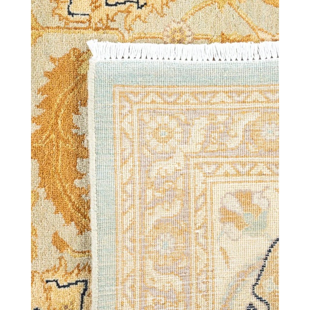 2000 - 2009 Eclectic, One-of-a-Kind Hand-Knotted Area Rug - Light Blue, 7' 10" x 10' 6" For Sale - Image 5 of 8