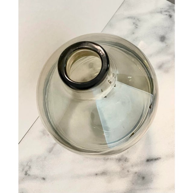 Late 20th Century Late 20th Century Furnishings Hand Blown Mirrored Glass Vase For Sale - Image 5 of 6