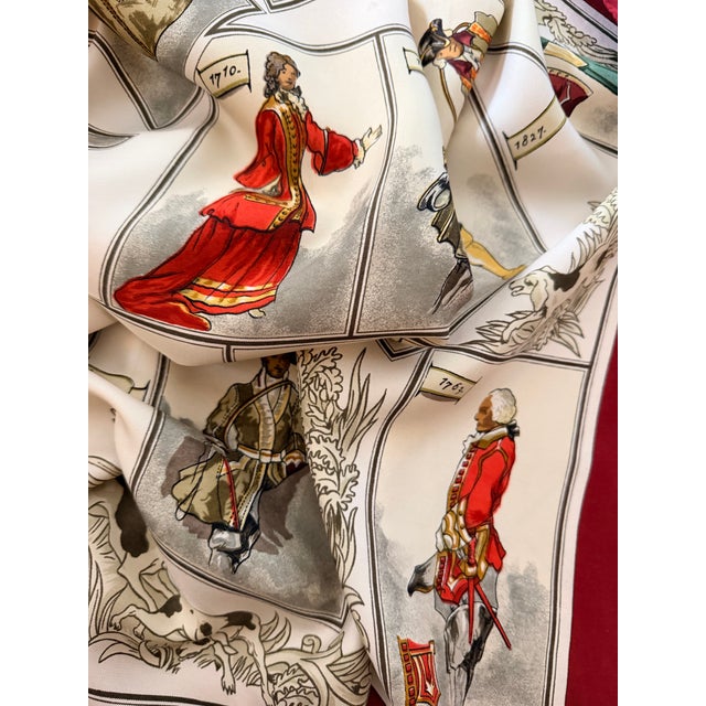 Hermès Tenue De Vénerie 1964 Silk Scarf Designed by Charles Hallo For Sale - Image 11 of 12
