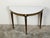 Italian 19th Century Neoclassical Style Black Parcel-Gilt Marble Top Demilune For Sale - Image 11 of 12