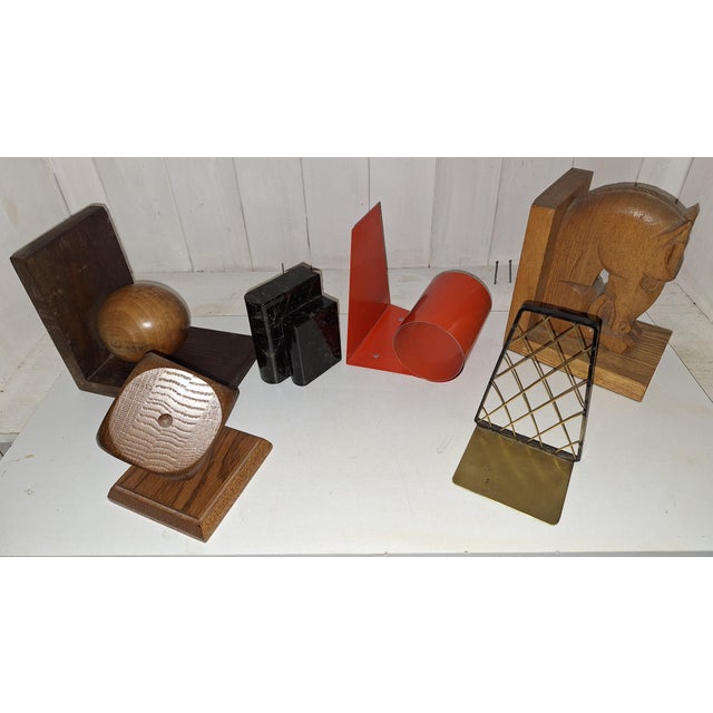 Vintage Various Individual Bookends, 1930s, Set of 6 For Sale - Image 3 of 4