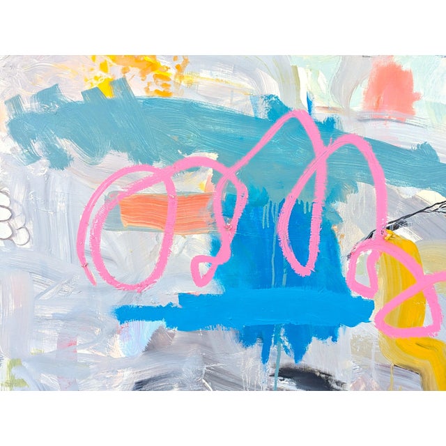 2020s Benji Stiles "Party Down Productions" Contemporary Colorful Abstract Expressionist Painting, 2021 For Sale - Image 5 of 11