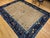 Antique Chinese Peking Rug, Wool Pile, Tan Field, Navy Border, 9' x 12' For Sale In Chicago - Image 6 of 17
