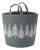 Pine Tree Fabric Storage Basket 13.5"H For Sale