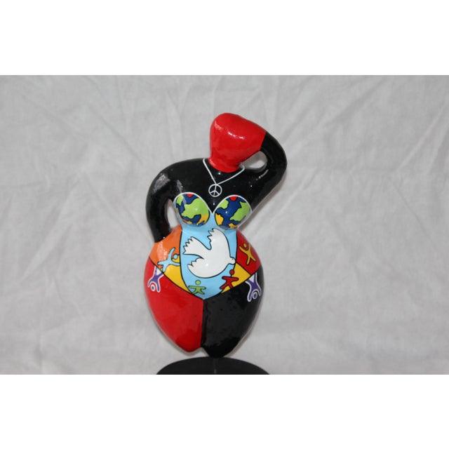 Blue Pop Art Goddess, 1990s, Epoxy Resin For Sale - Image 8 of 16