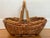 Brown Vintage Bamboo Gathering Basket For Sale - Image 8 of 8