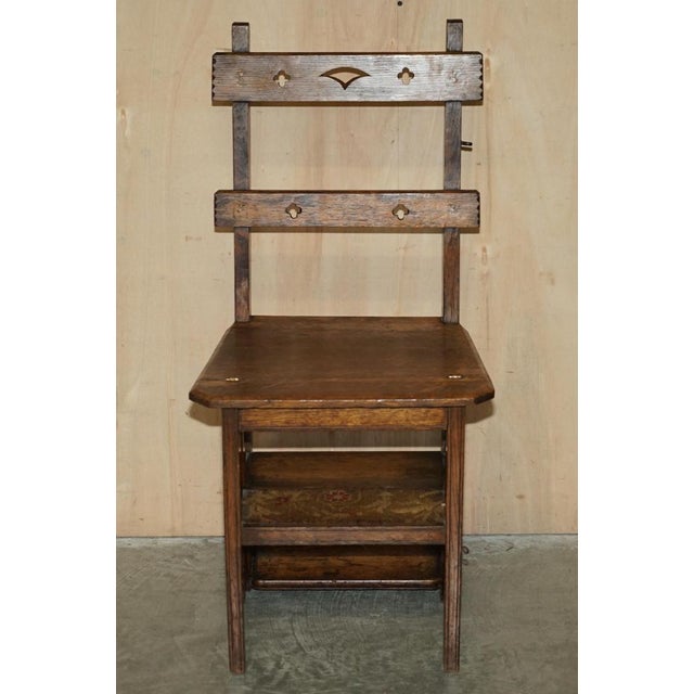 Antique Arts and Crafts Metamorphic Library Steps, 1880s For Sale - Image 3 of 18