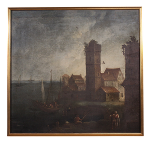 Unknown, Seascape, 1770, Oil on Canvas, Framed