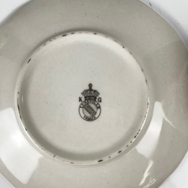 Coffee Cups with Saucers from KG Lunéville, 1950s, Set of 4 For Sale - Image 11 of 12