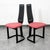 Pair of 1970s Mid Century Danish Modern Dining Chairs 2 Post Modern Black Memphis Ebonized For Sale - Image 10 of 12