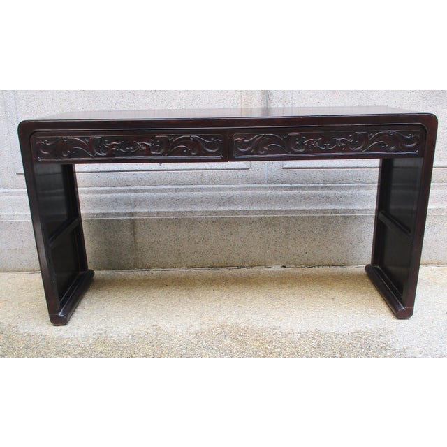 Chinese Antique Chinese Scroll Table For Sale - Image 3 of 12