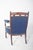 Blue English Ladys Chair in Blue Upholstery For Sale - Image 8 of 15
