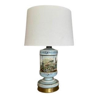 1940s Venetian Scenic Table Lamp For Sale
