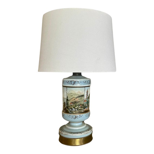 1940s Venetian Scenic Table Lamp For Sale