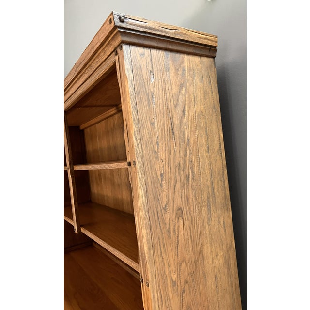 Vintage A. Brandt Ranch Oak Sideboard Hutch For Sale - Image 9 of 12