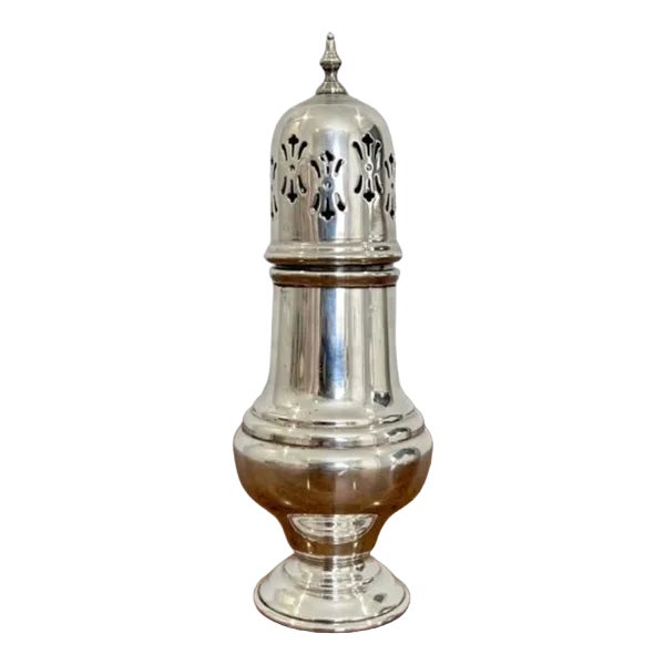 Antique Edwardian Silver Plated Sugar Sifter, 1900 | Chairish
