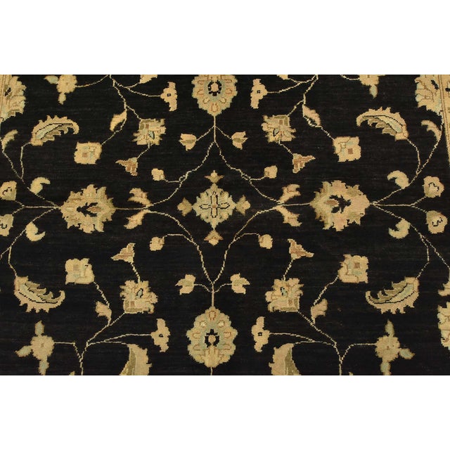 2020s Ziegler Rug 5’11” X 9′ Black Wool Traditional Hand-Knotted Oriental Carpet For Sale - Image 5 of 13