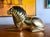 Mid-Century Modern Vintage Brass Lion For Sale - Image 3 of 8