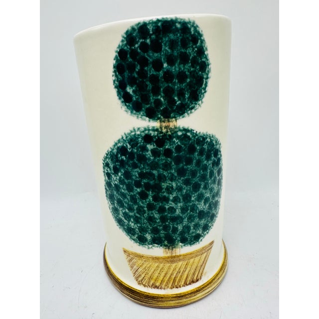Vintage Laura Gate’s Topiary Vase For Sale - Image 4 of 5